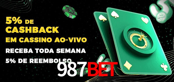 Promoções do cassino ao Vivo 987BET